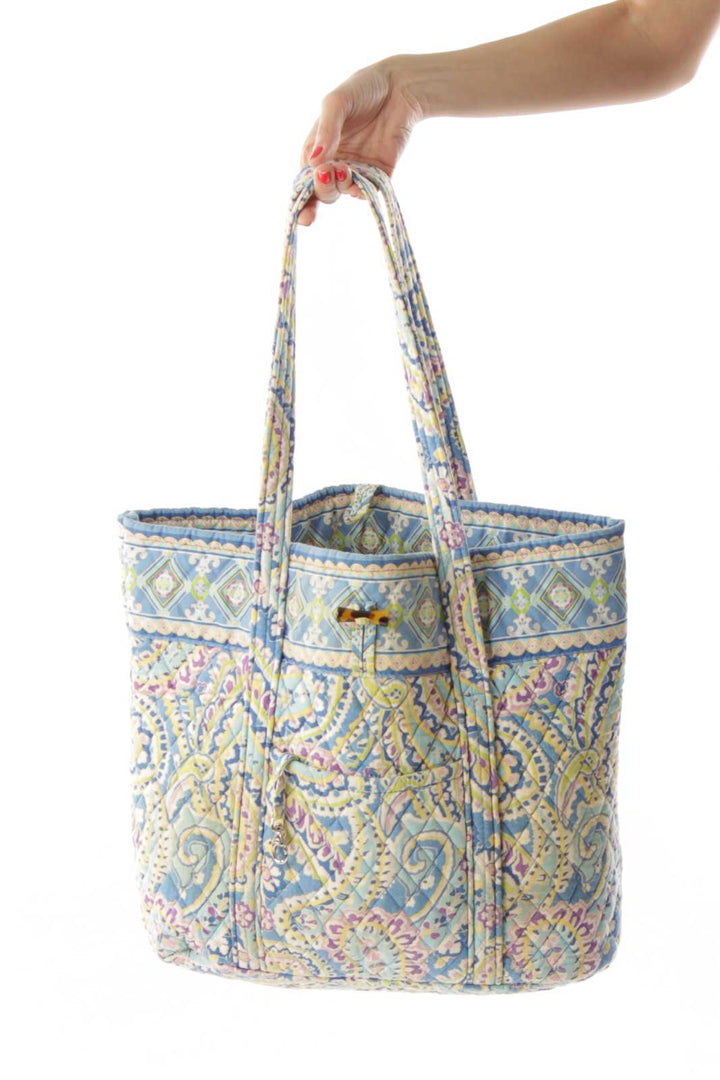 Multicolor Floral Quilted Tote