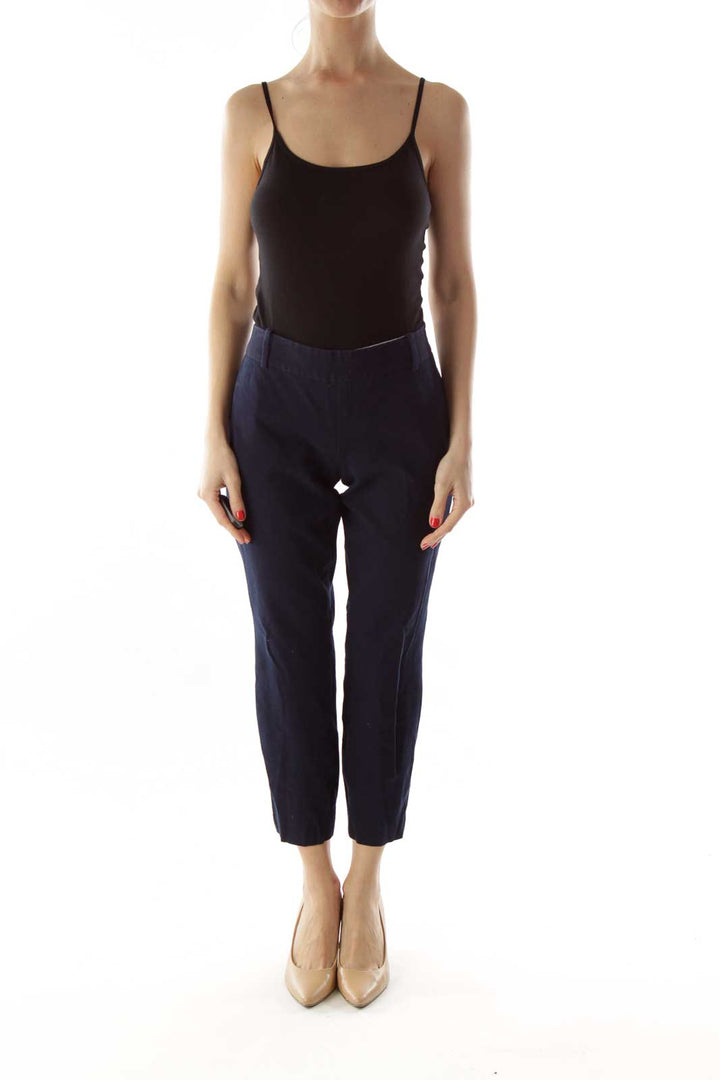 Navy Cropped Pants