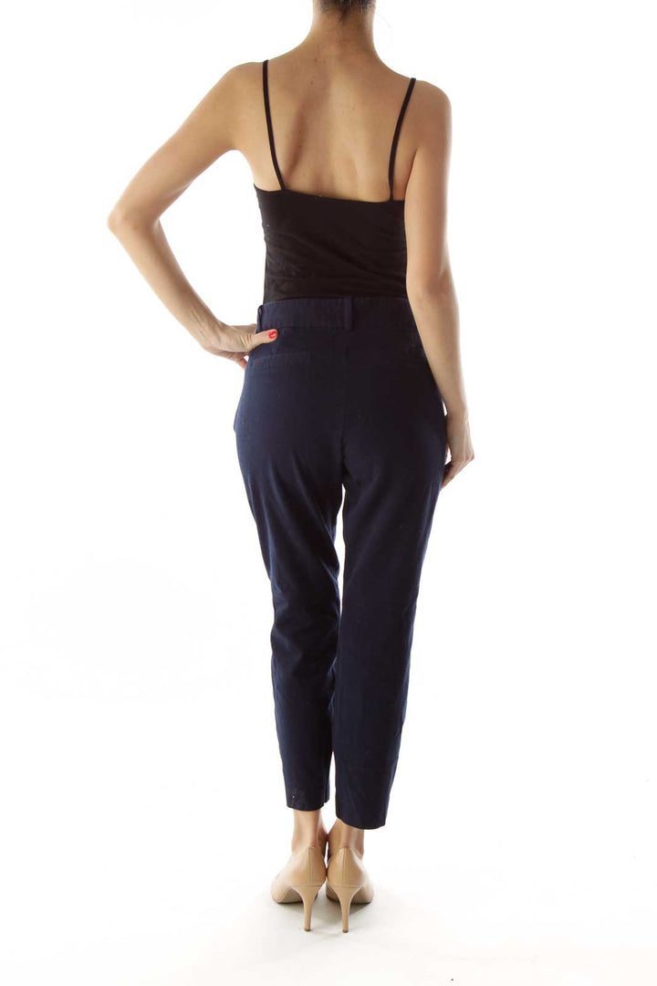 Navy Cropped Pants