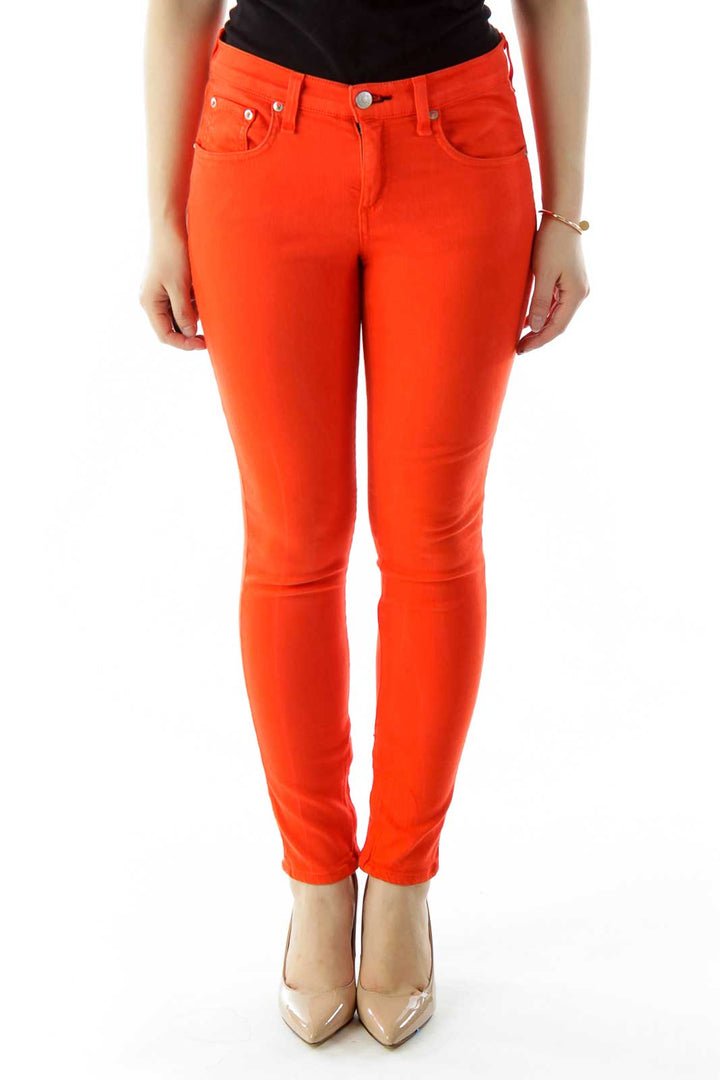 Orange Skinny Jeans