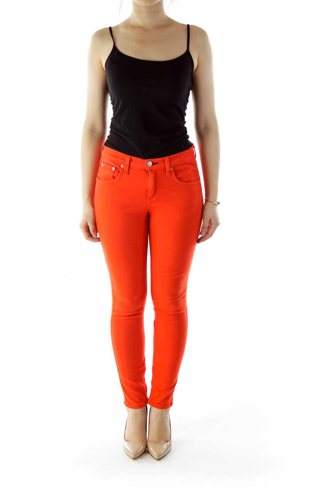 Orange Skinny Jeans