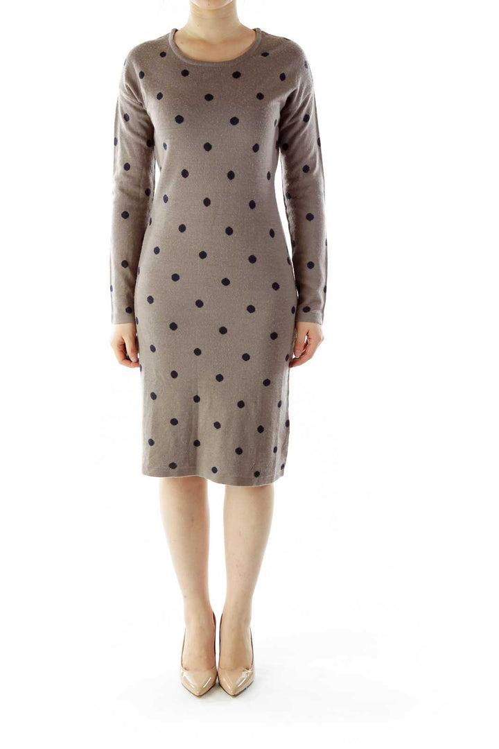 Brown Merino Wool Dress