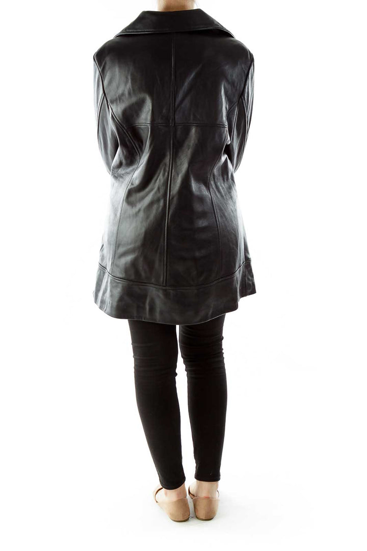 Black Leather Coat