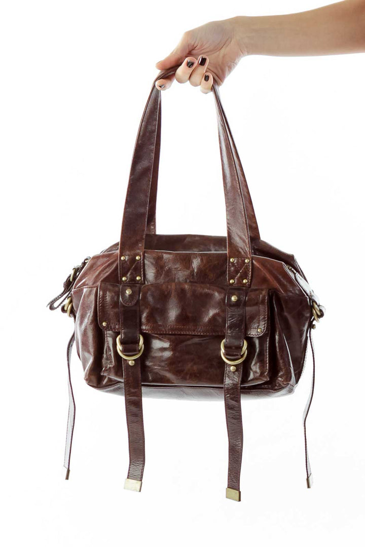 Brown Leather Satchel