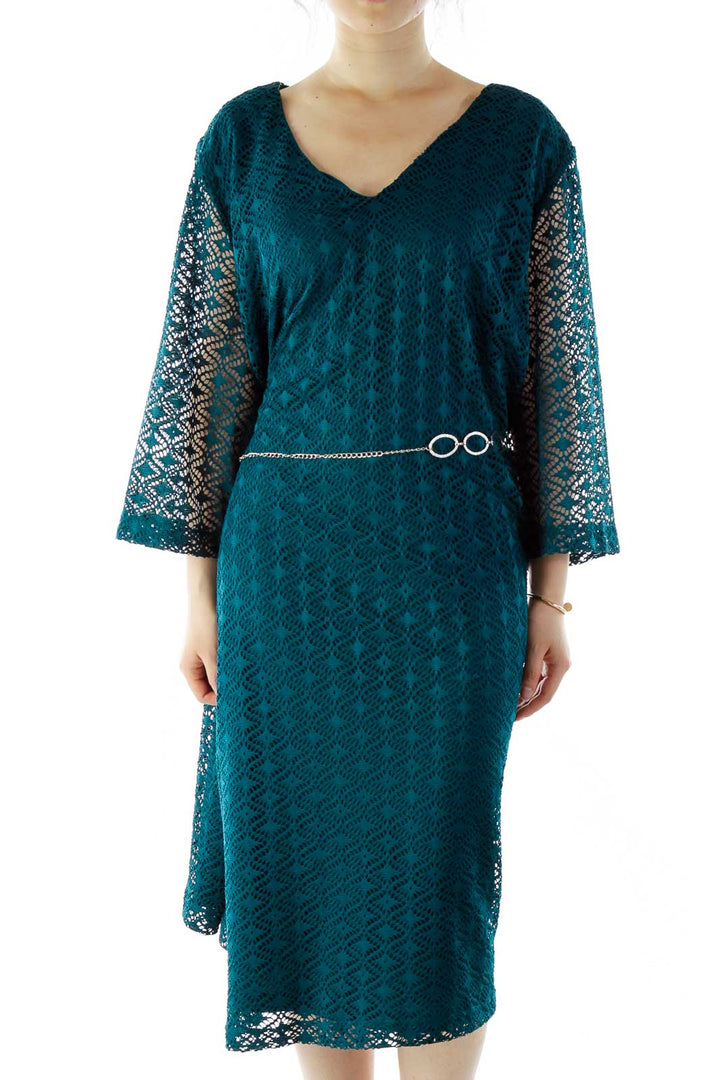 Green Crocheted Day Dress