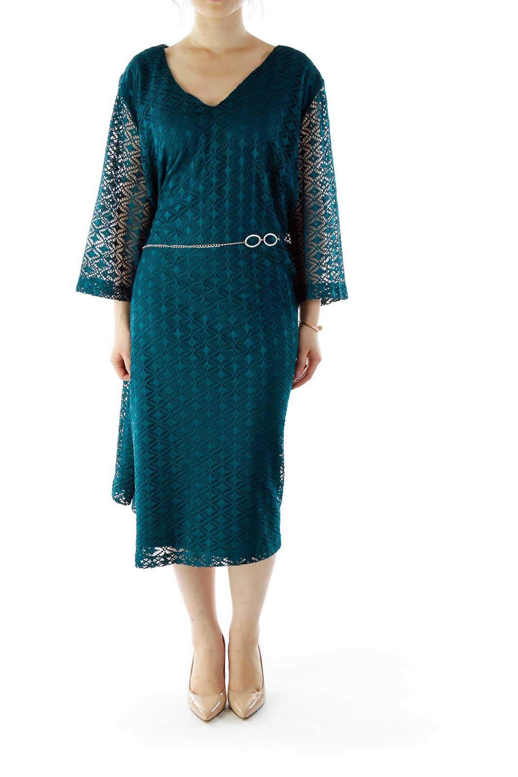 Green Crocheted Day Dress