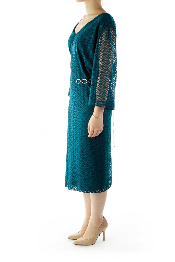 Green Crocheted Day Dress