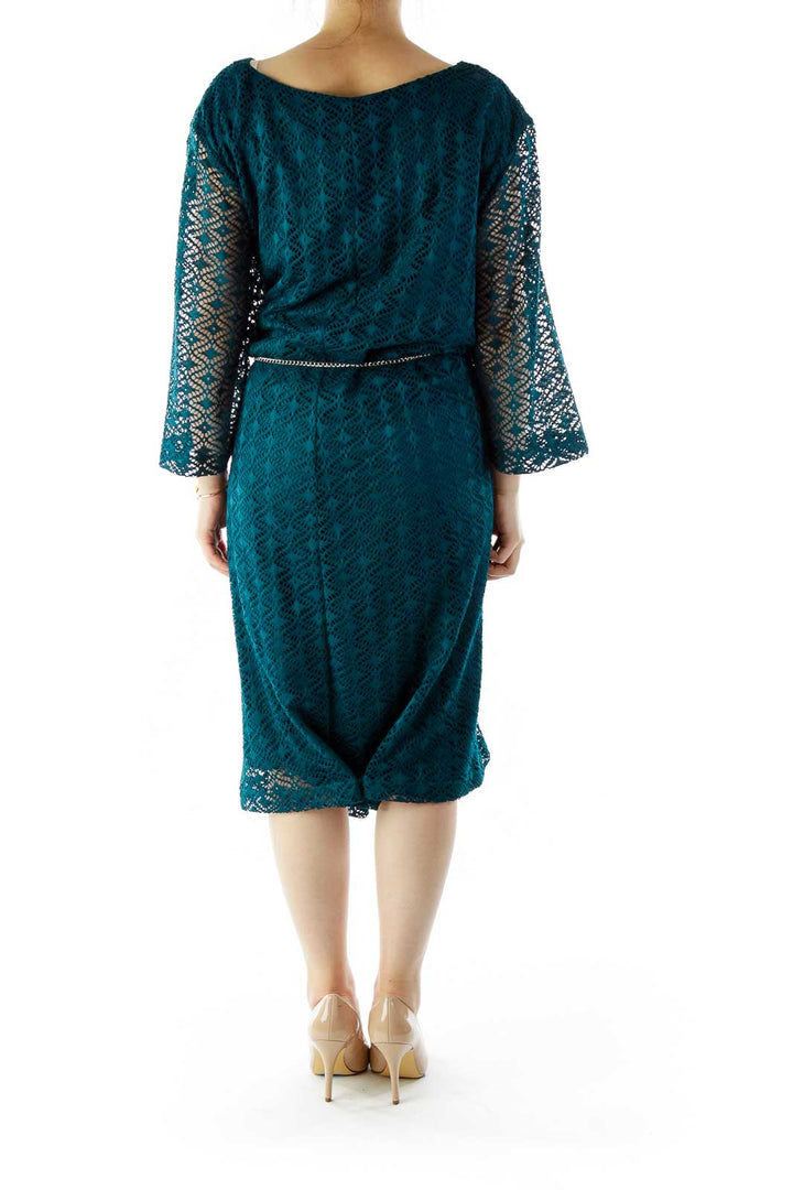 Green Crocheted Day Dress