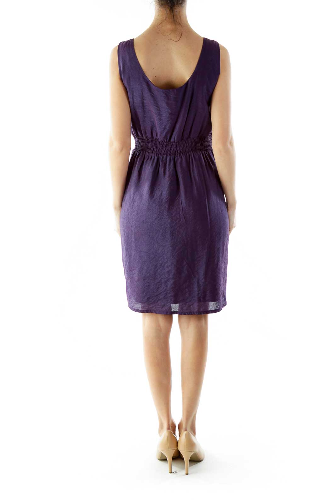 Purple Beaded Day Dress