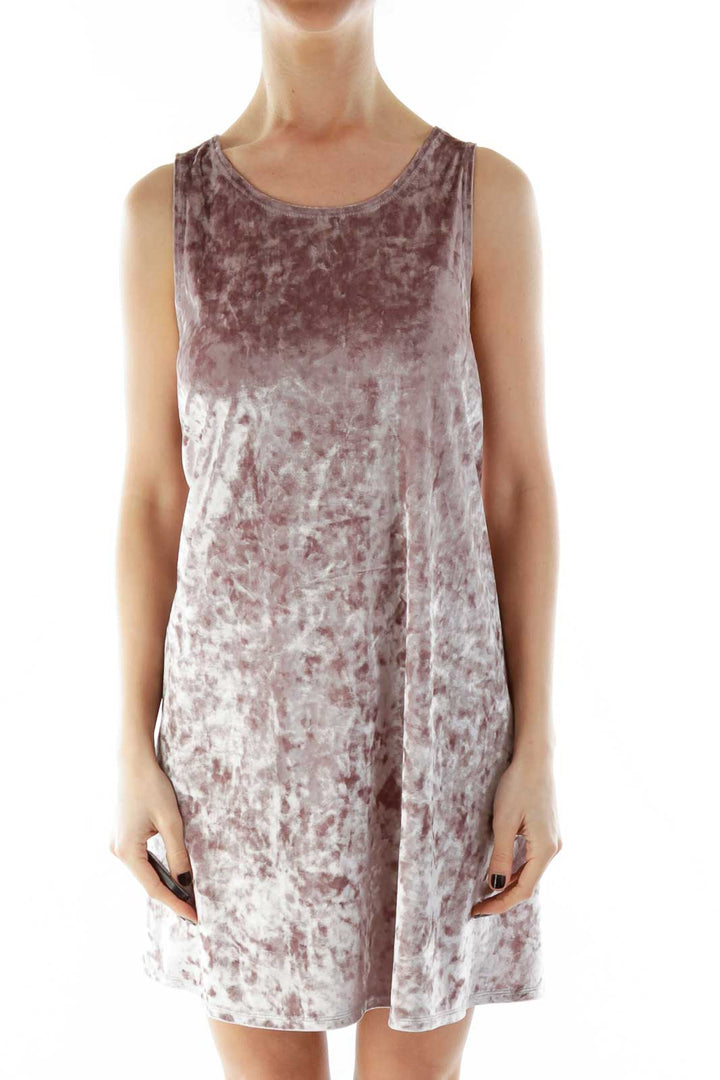 Silver Purple Tank Dress