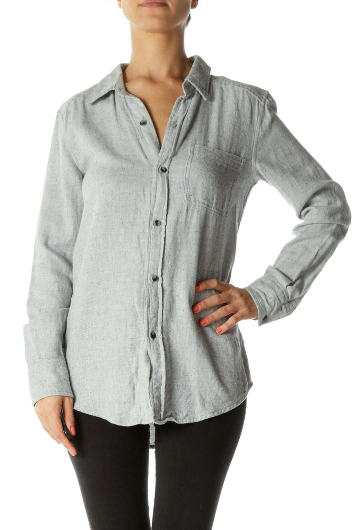 Gray Buttoned Shirt