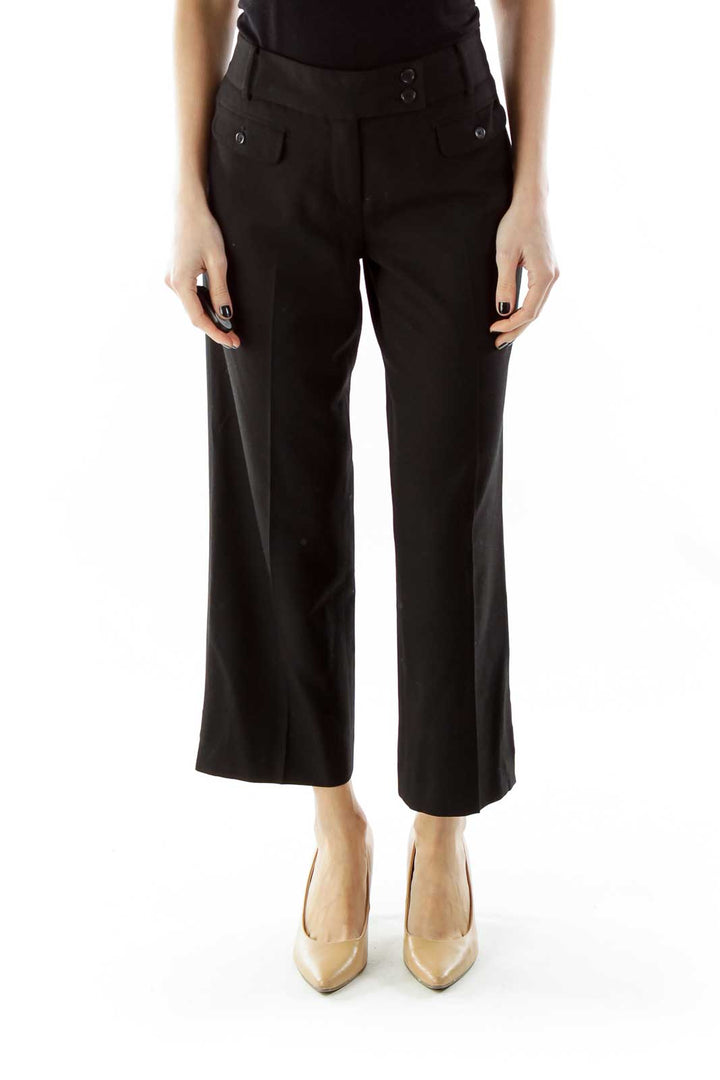 Black Wide-Leg Pants