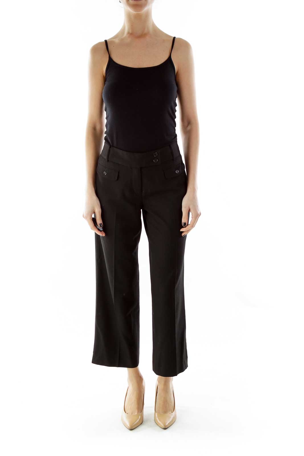 Black Wide-Leg Pants