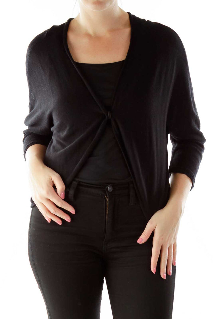 Black Knit Cardigan