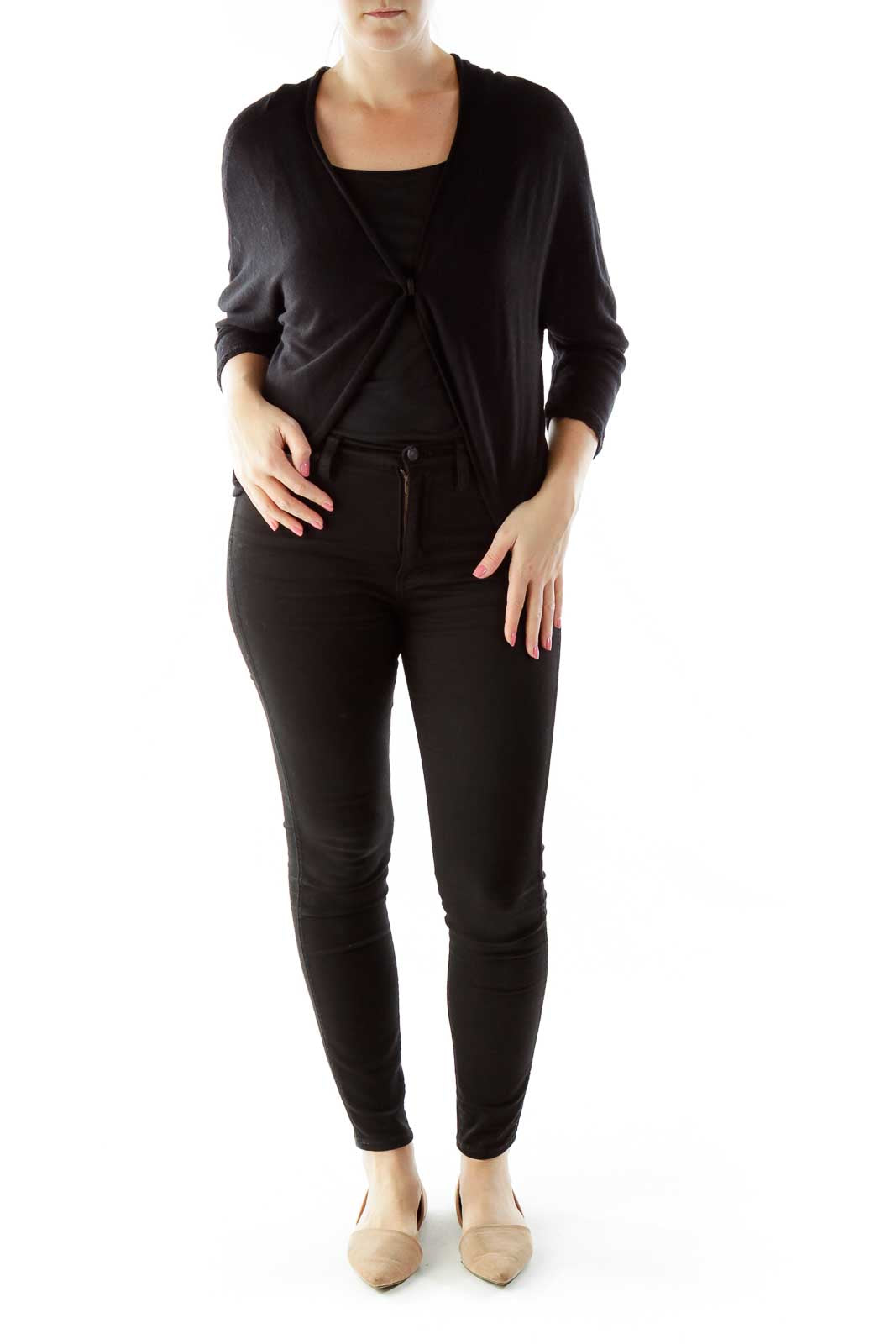 Black Knit Cardigan