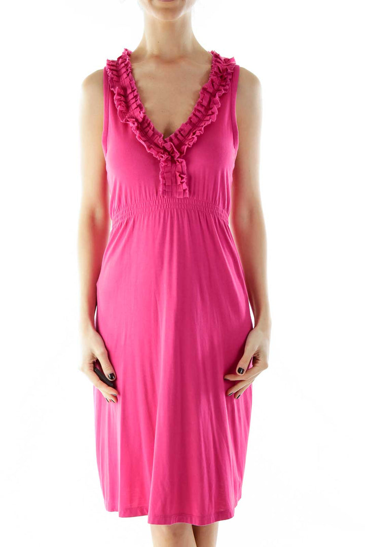 Pink Ruffled Day Dress