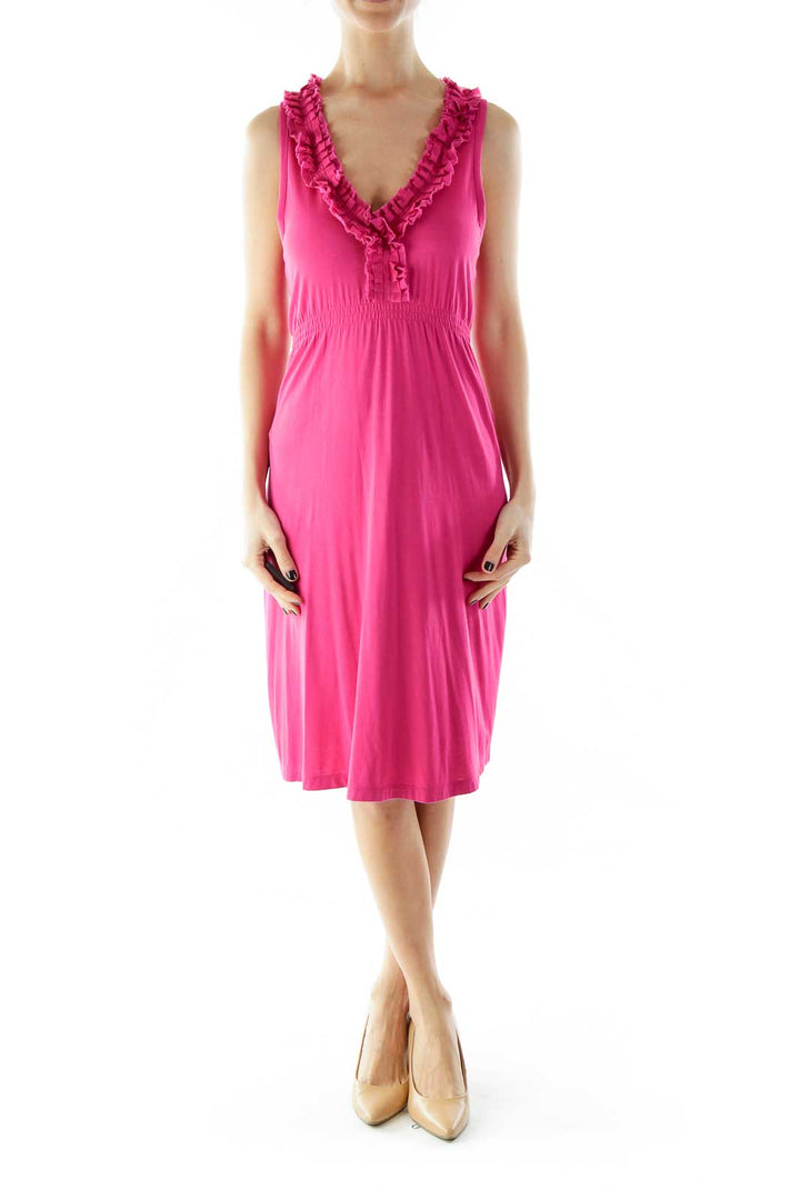 Pink Ruffled Day Dress