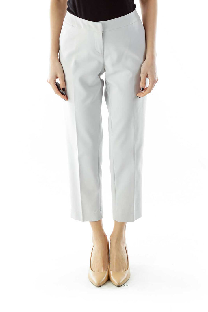 Light Gray Cropped Pants