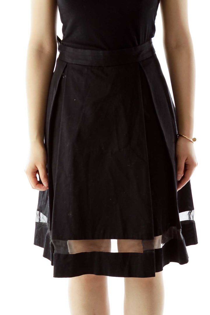 Black Pleated Skirt