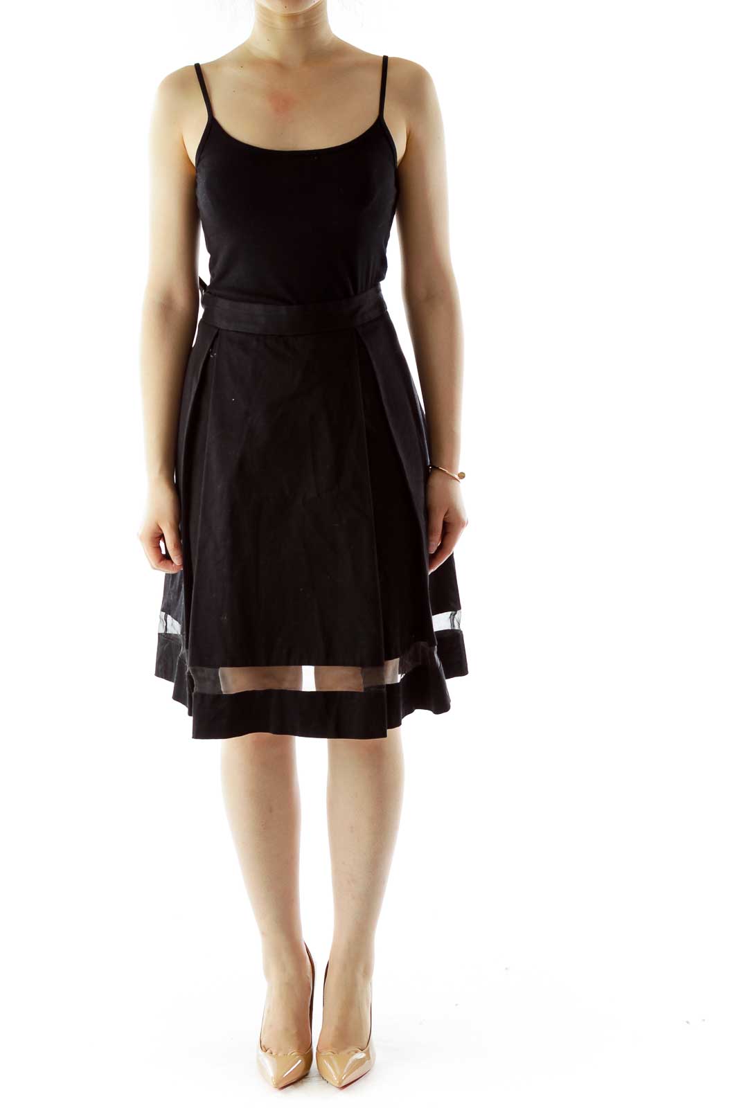 Black Pleated Skirt