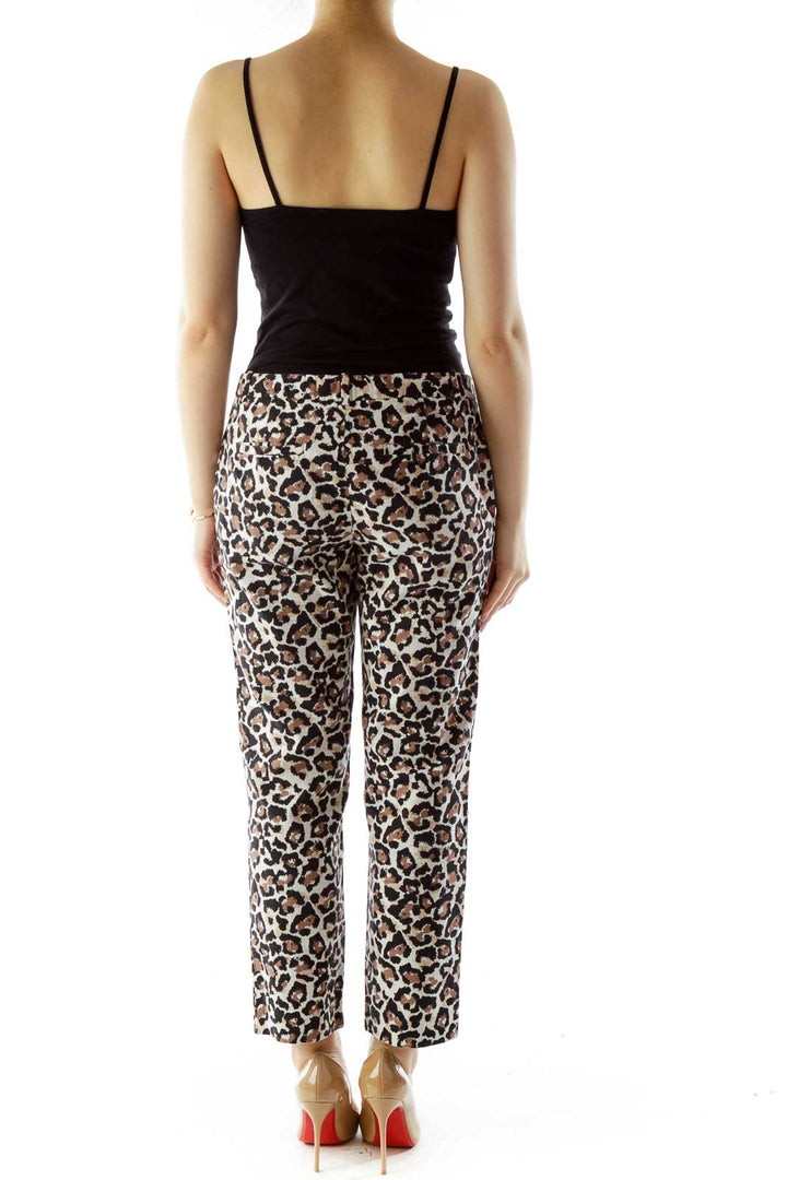 Black Brown Cheetah Pants