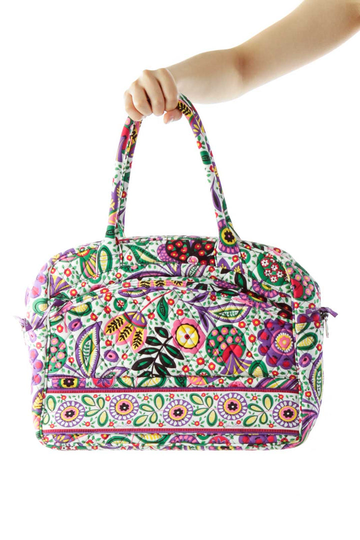 Multicolor Floral Print Shoulder Bag