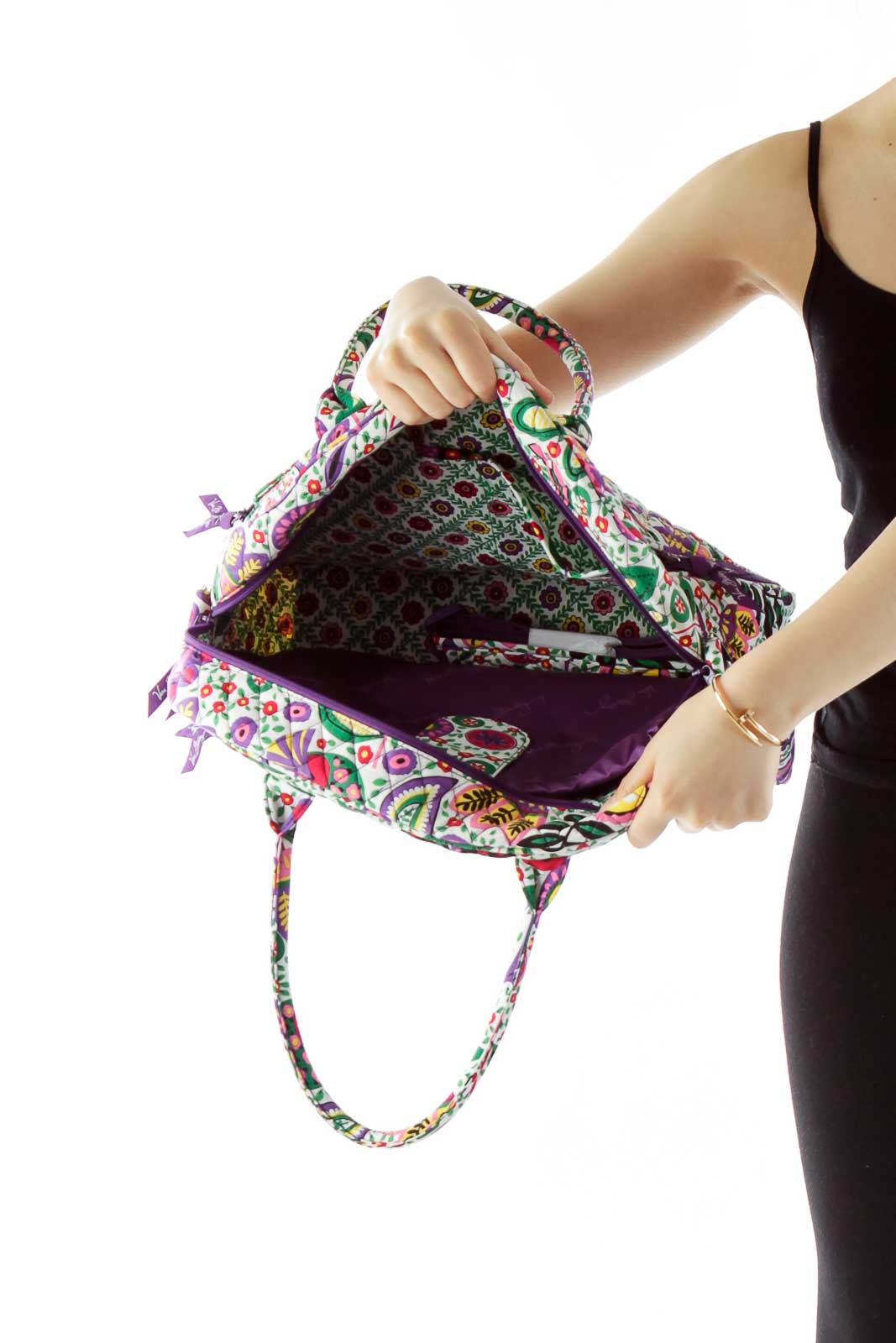 Multicolor Floral Print Shoulder Bag