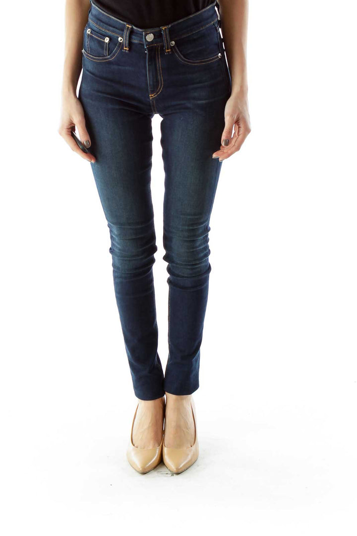 Navy Skinny Stretch Jeans