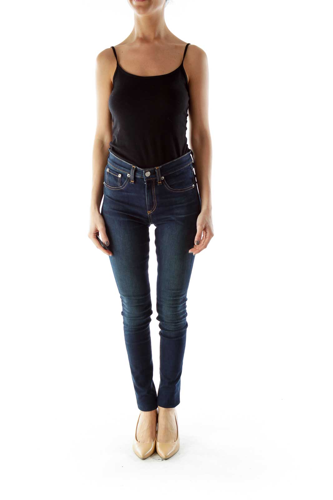 Navy Skinny Stretch Jeans