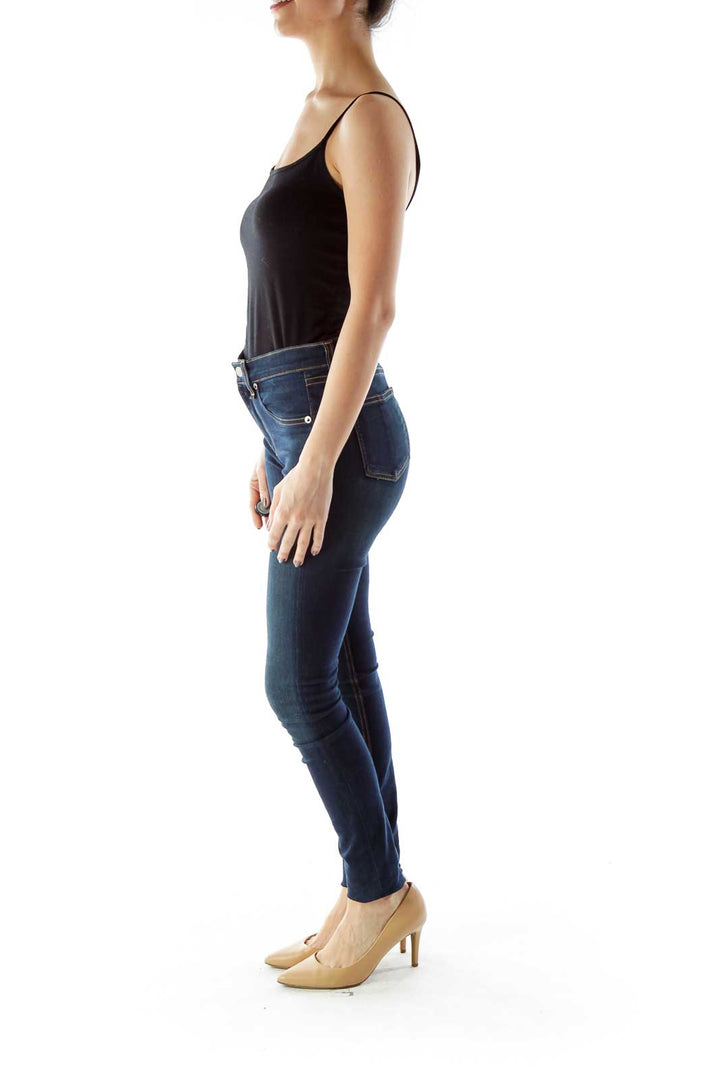 Navy Skinny Stretch Jeans