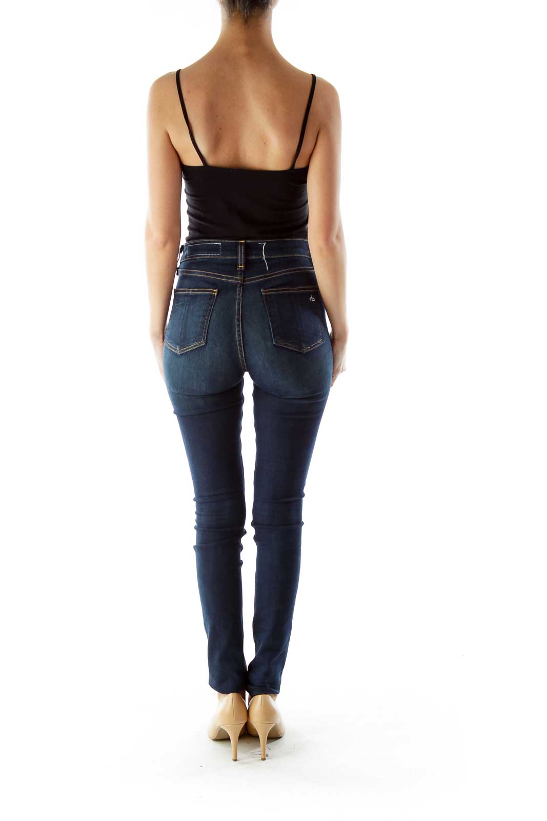 Navy Skinny Stretch Jeans