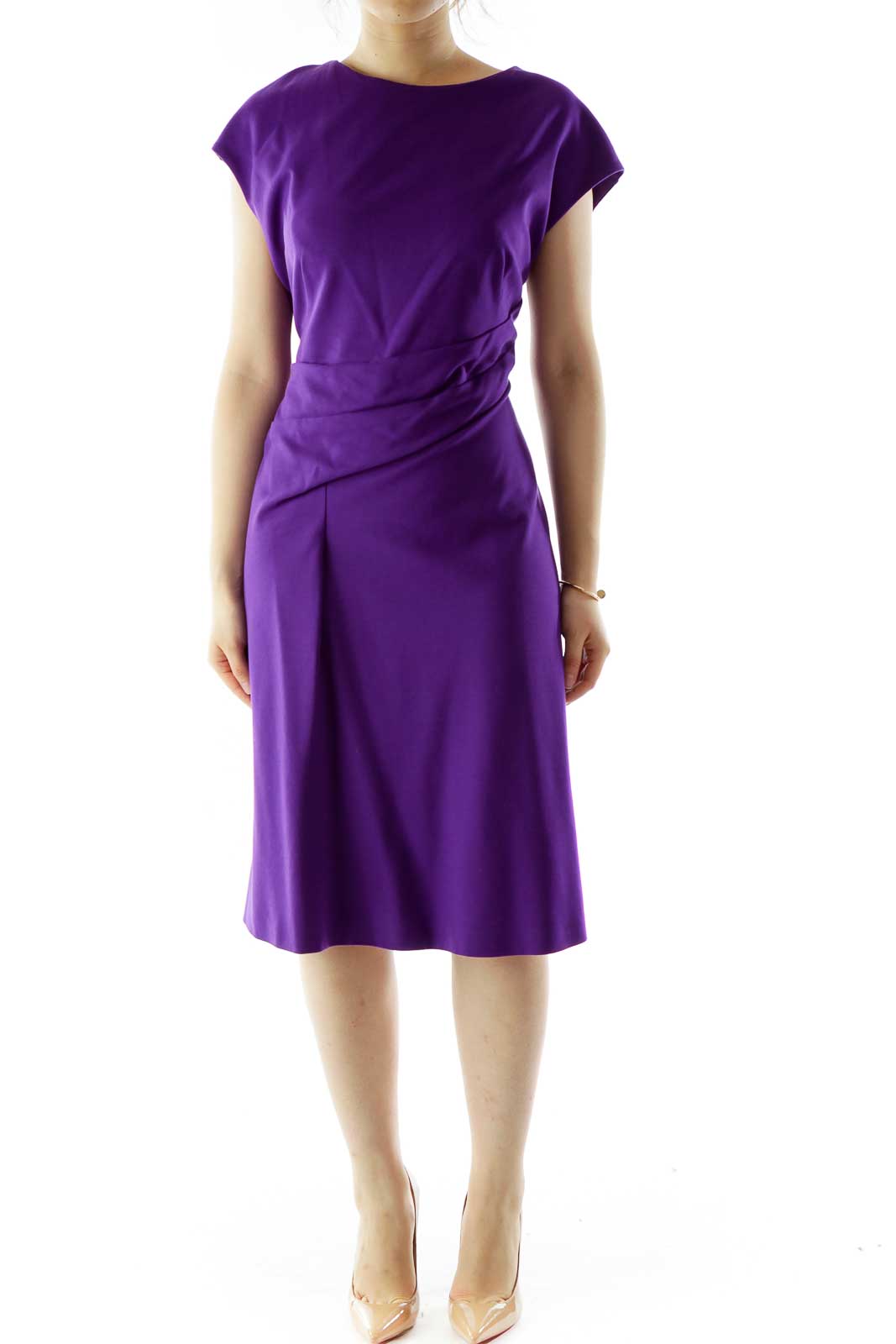 Iris Purple A-Line Day Dress