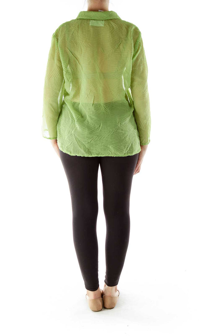 Green Sheer Blouse