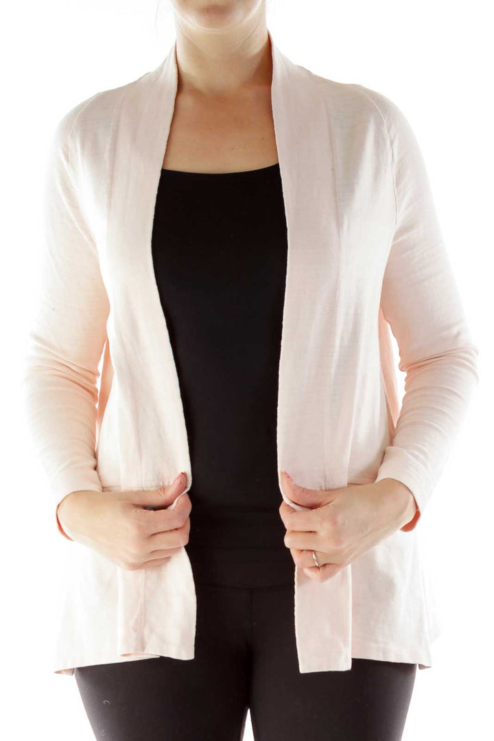 Light Pink Buttonless Cardigan