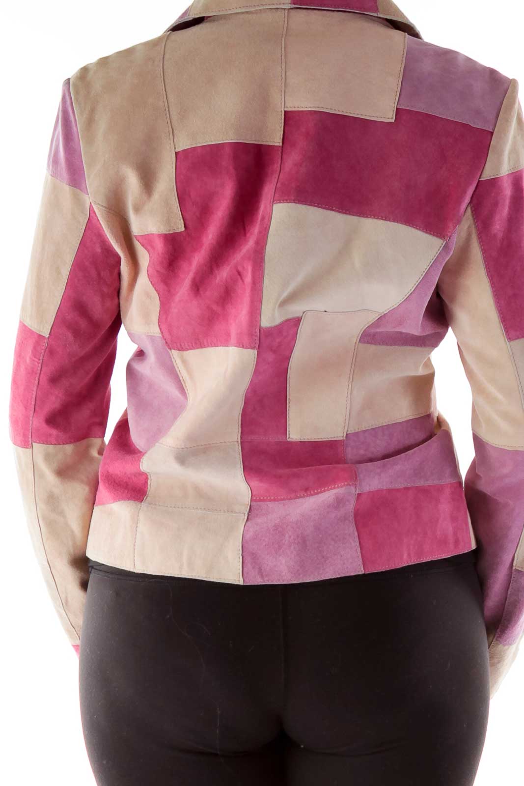 Pink Patch Suede Jacket