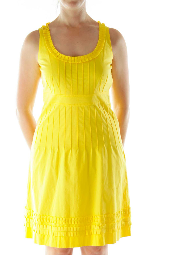 Yellow Flared Day Dress