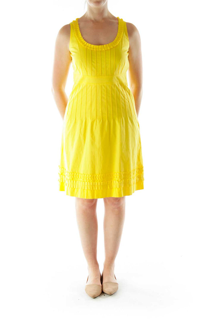 Yellow Flared Day Dress