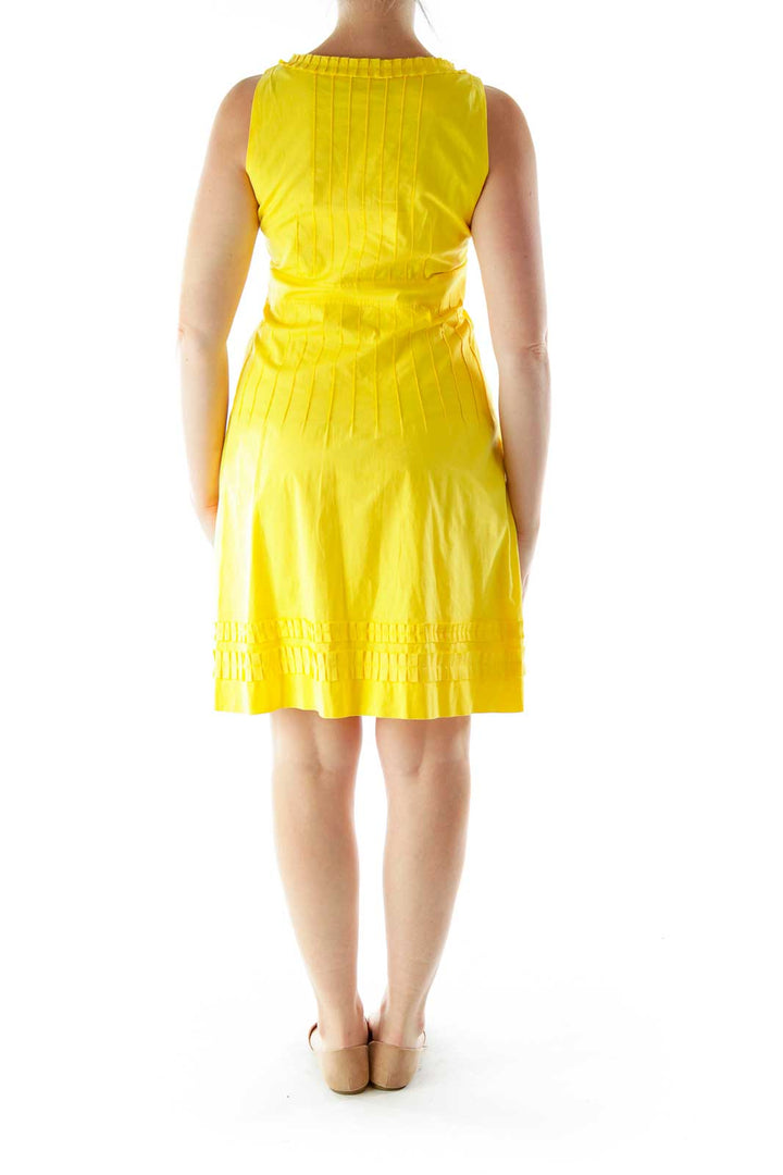 Yellow Flared Day Dress