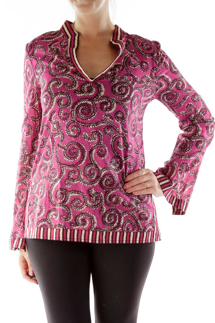 Purple Paisley Blouse