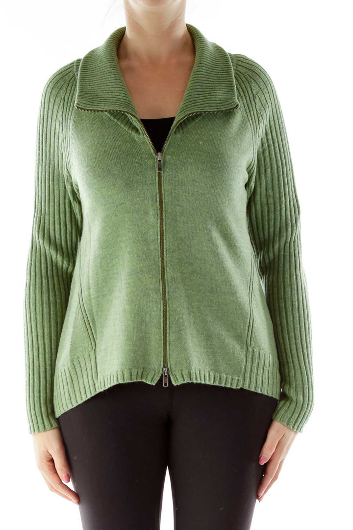 Green Merino Wool Sweater