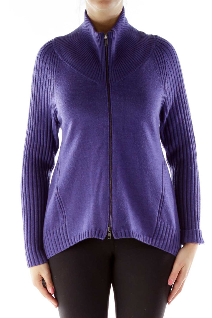 Purple Merino Wool Sweater