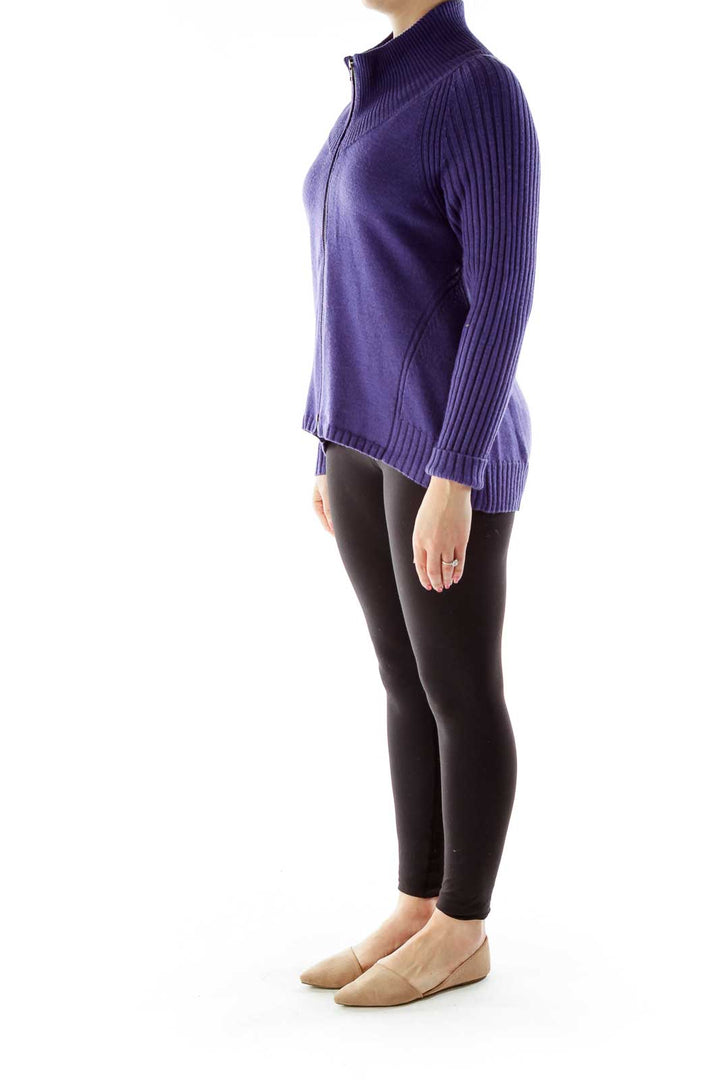 Purple Merino Wool Sweater