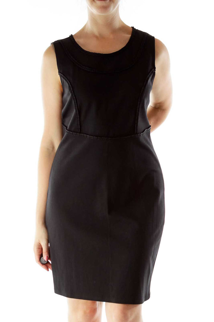 Black Fitted Work Dress