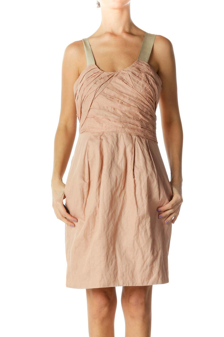 Pink Scrunched Dress