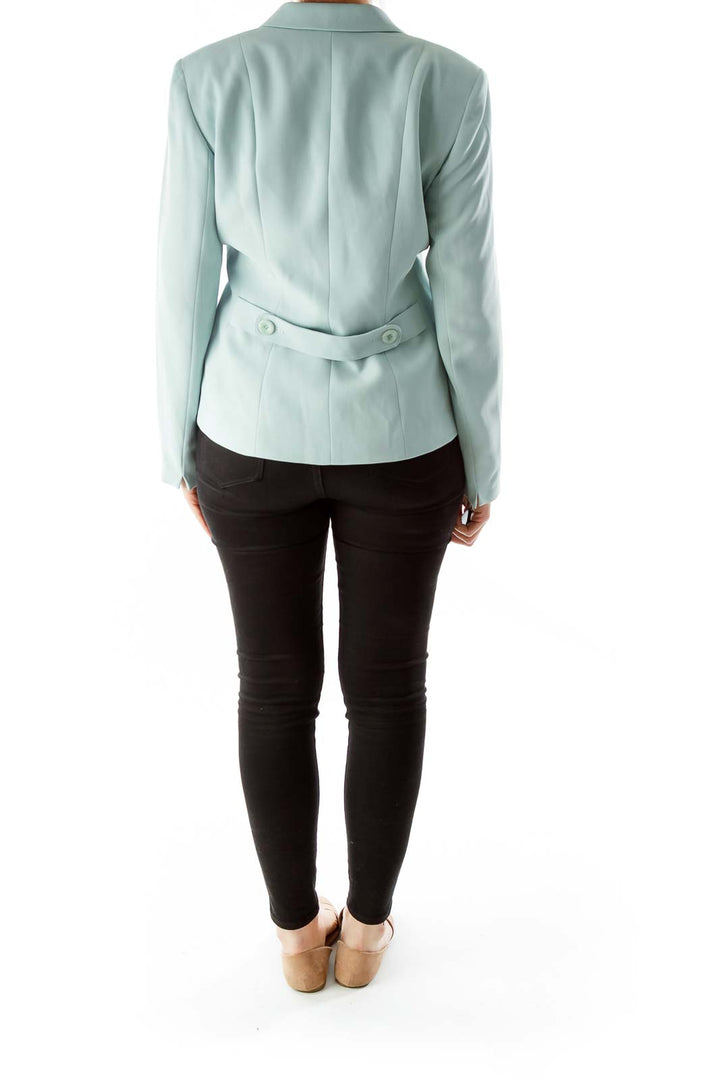 Mint Single-Breasted Suit Jacket