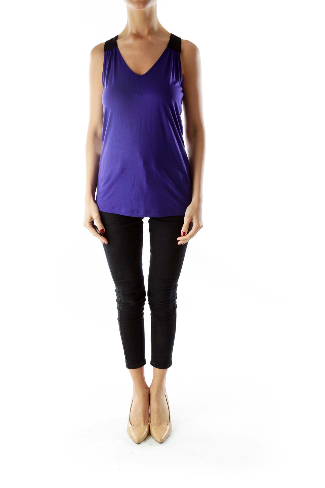 Purple racerback top