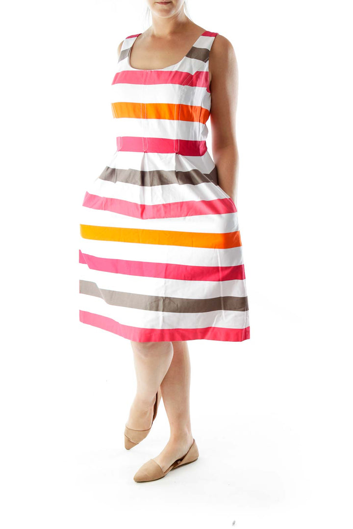 Multicolor Striped Summer Dress