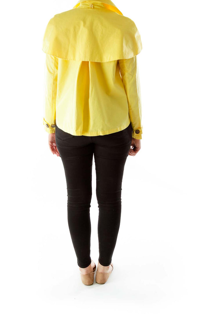 Yellow Short Trench Jacket