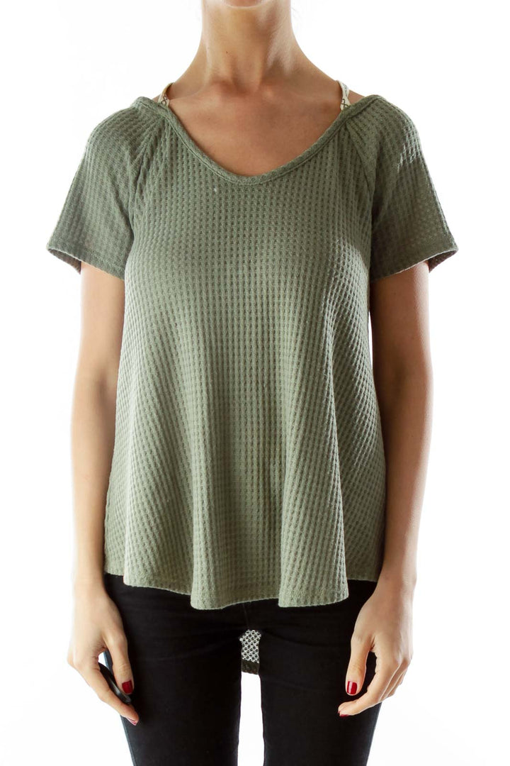 Green Loose Fit Top