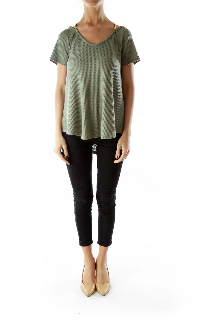 Green Loose Fit Top